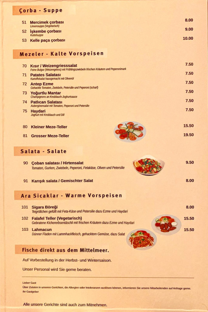 SPEISEKARTE Can Grillhaus